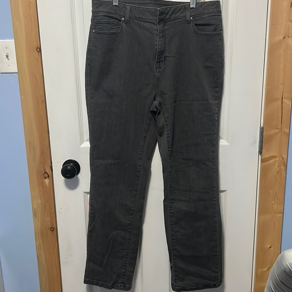 ll  bean 14r grey stretch jeans